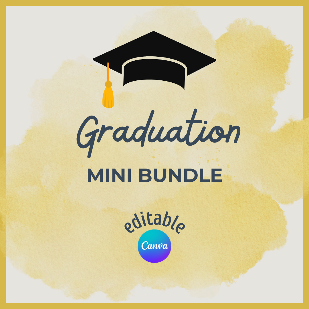 Graduation Mini Template Bundle