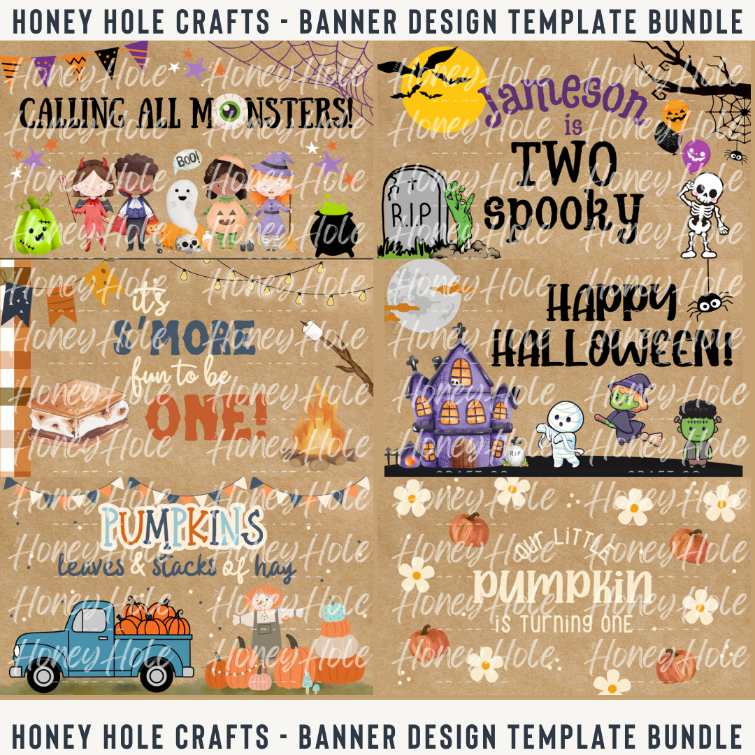 Fall/Halloween Mini Template Bundle