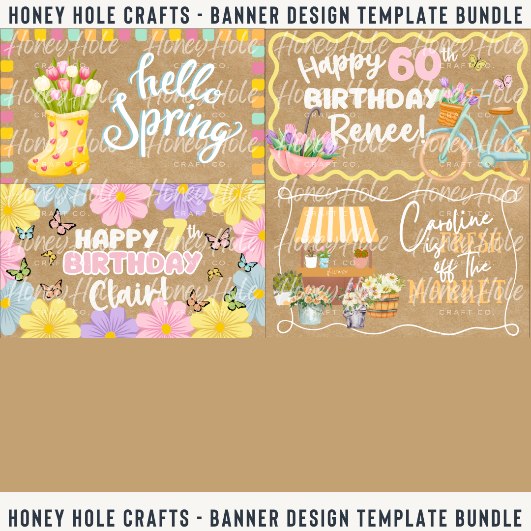 Spring Mini Template Bundle