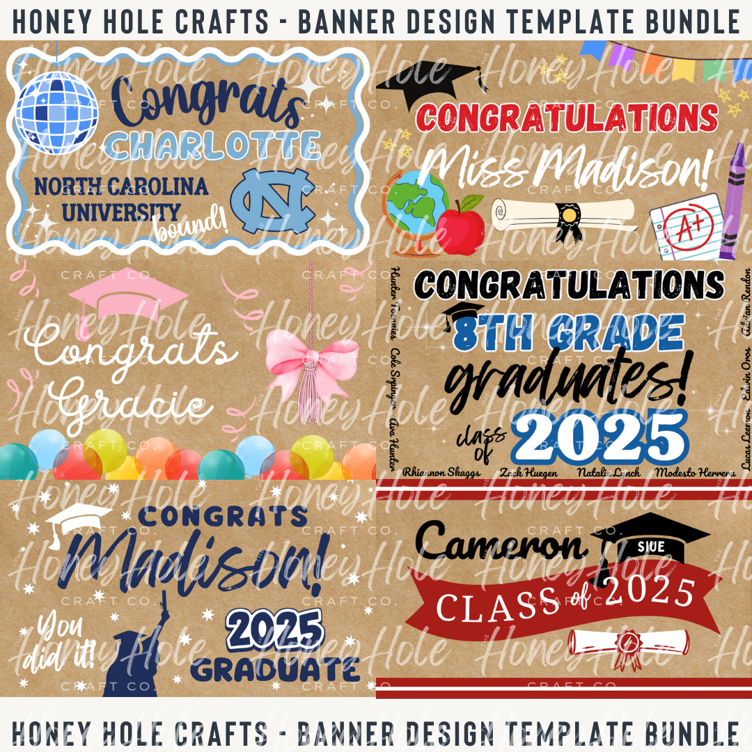 Graduation Mini Template Bundle