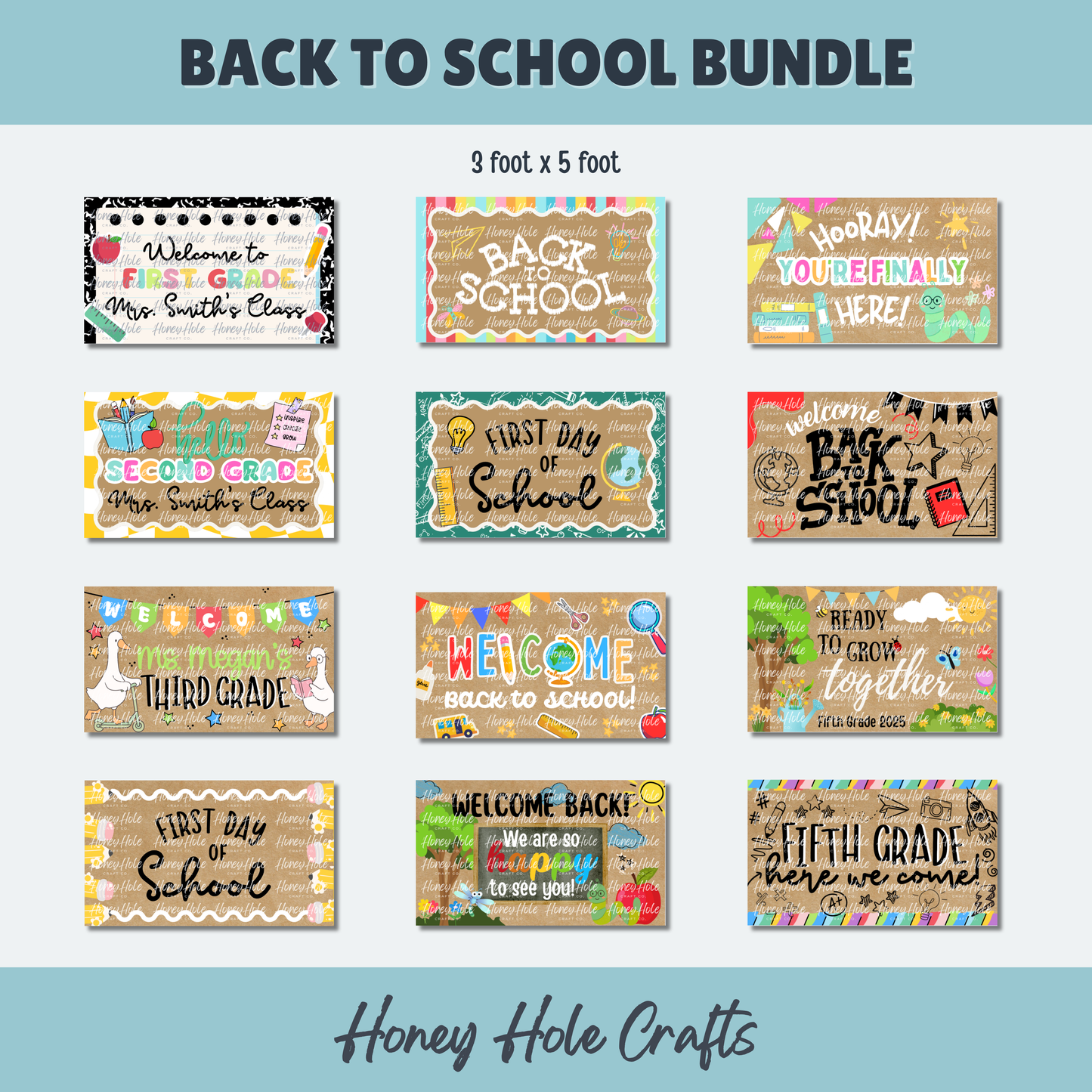 Back to School | First Day of School - Mini Template Bundle