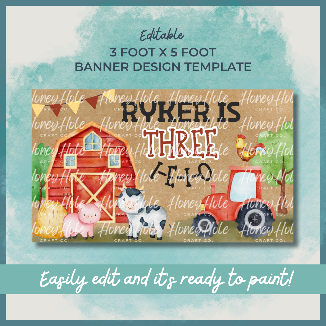 Farm Animals Birthday Template