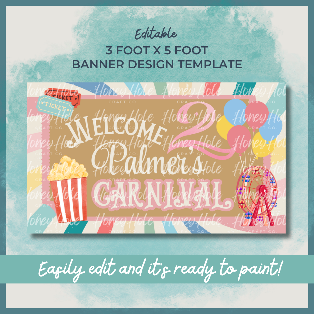 Girly Carnival Birthday Template