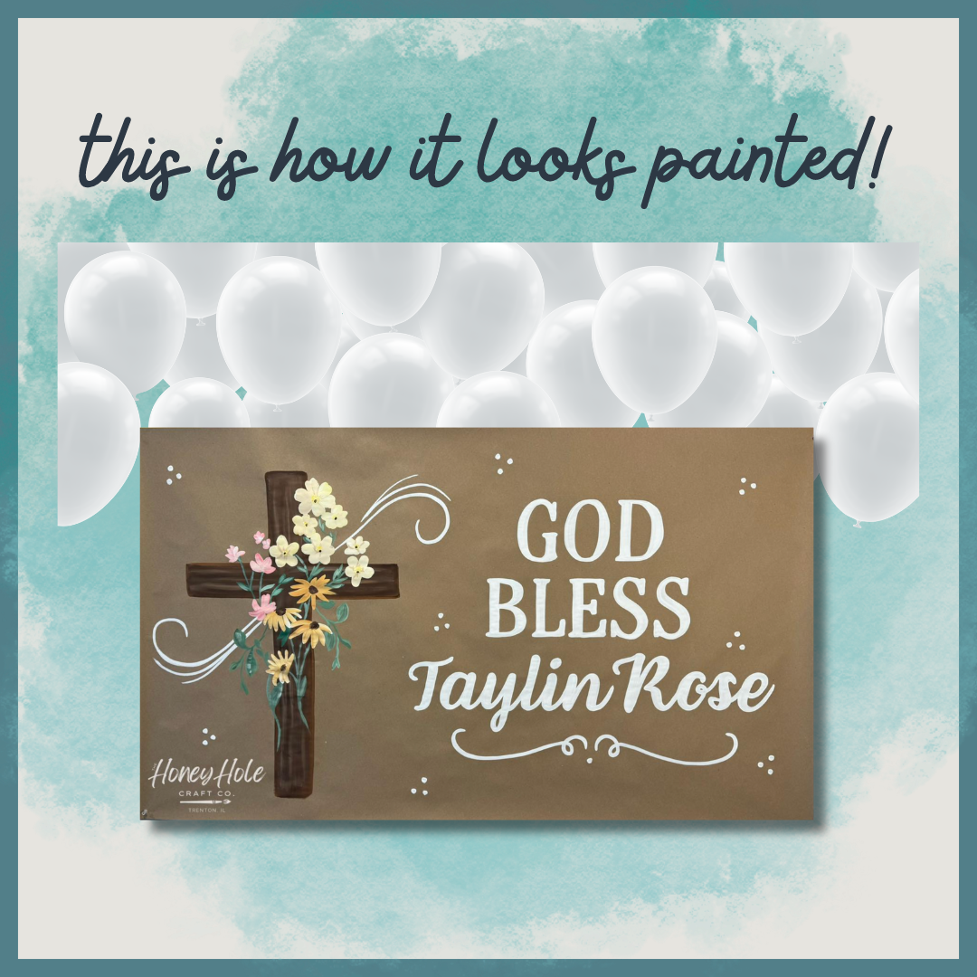 Wildflower Baptism Template