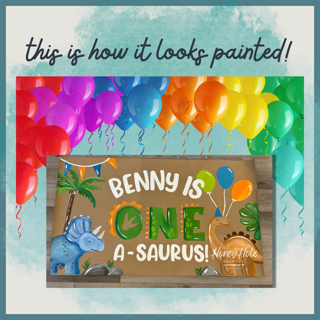 ONE-a-saurus Birthday Template