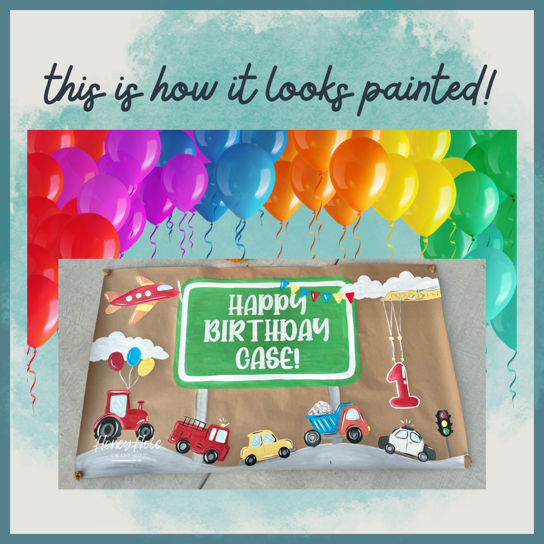 Transportation Birthday Template