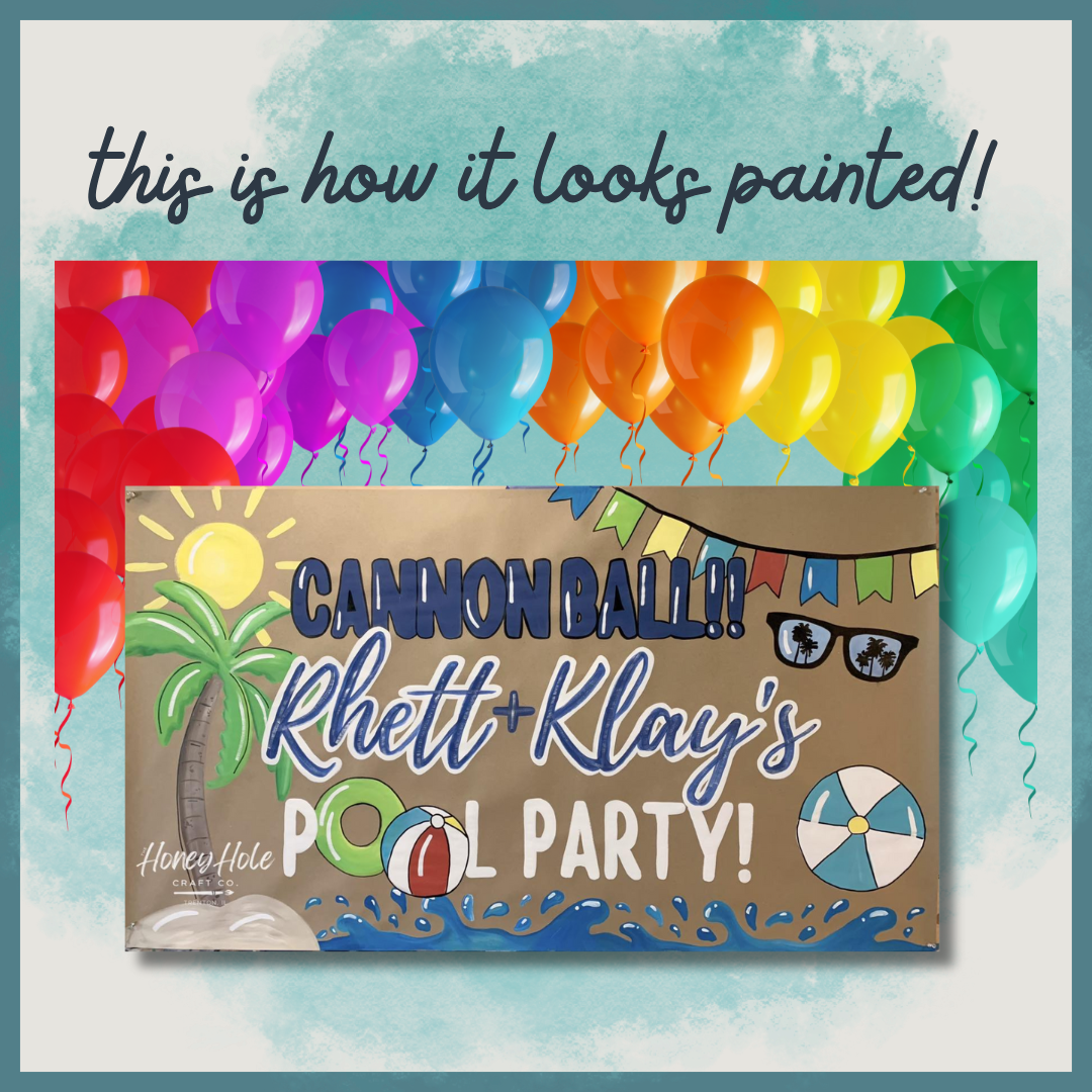 Pool Party Birthday Template