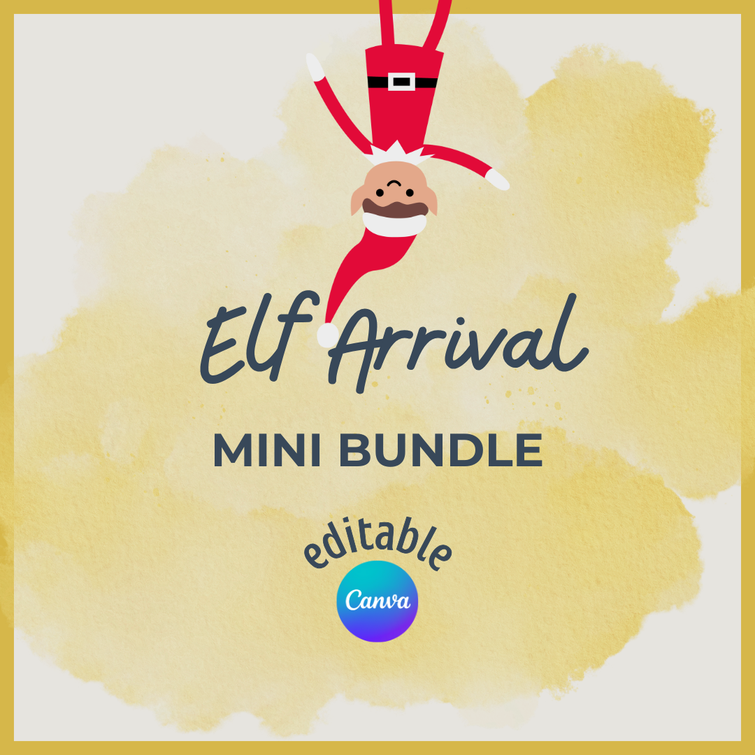 Christmas Elf Arrival Mini Template Bundle