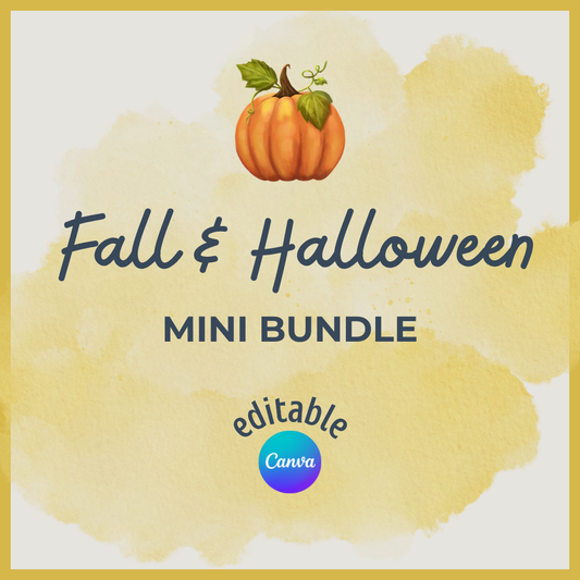Fall/Halloween Mini Template Bundle