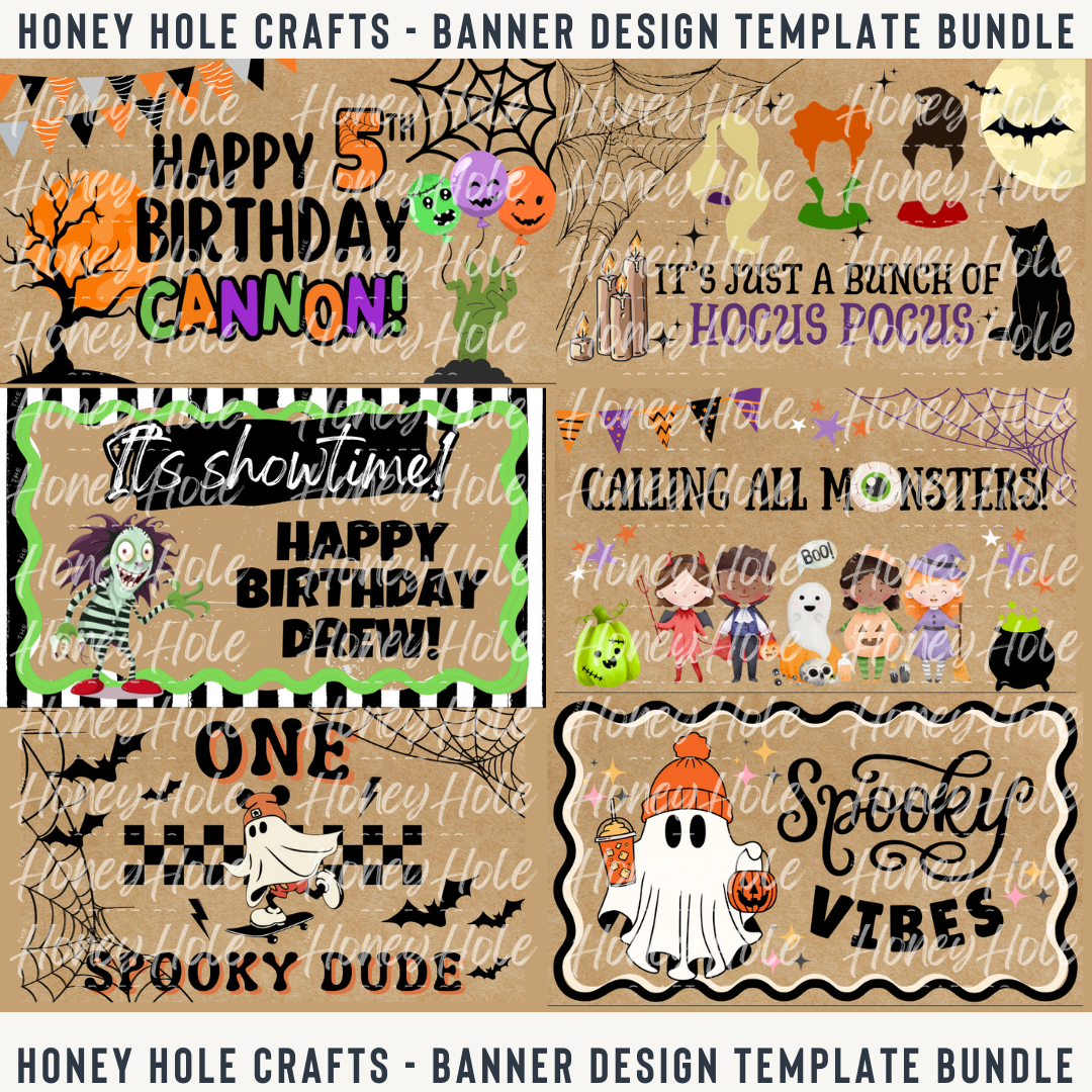 Fall/Halloween Mini Template Bundle