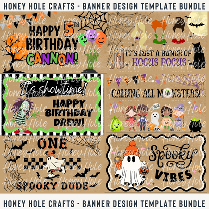 Fall/Halloween Mini Template Bundle