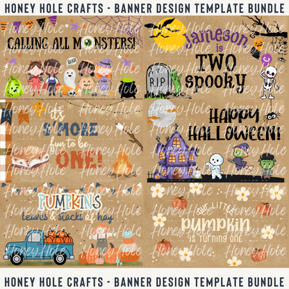 Fall/Halloween Mini Template Bundle