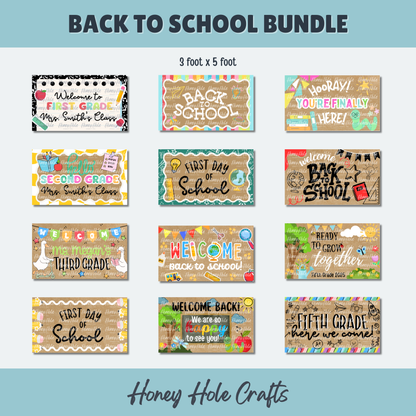 Back to School | First Day of School - Mini Template Bundle