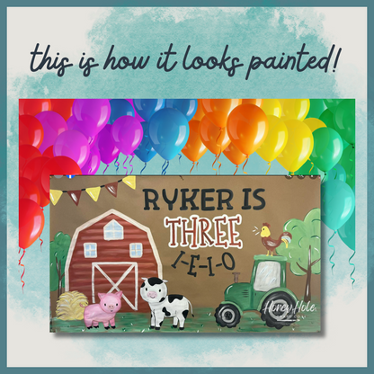Farm Animals Birthday Template