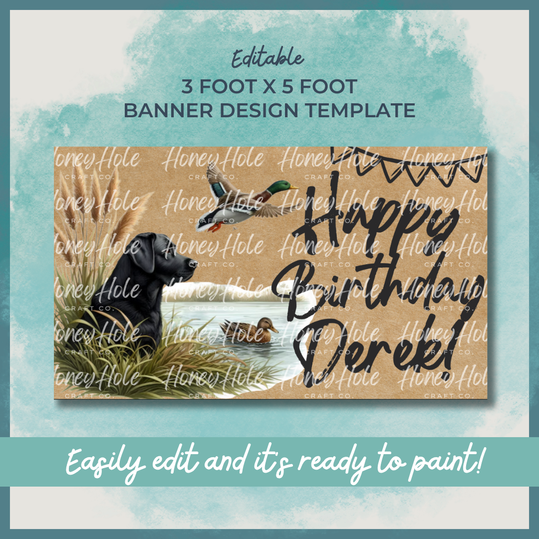 Duck Hunting Birthday Template