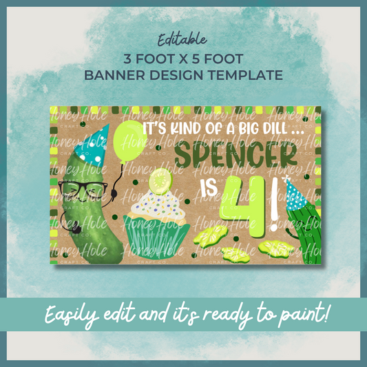 Big Dill Pickle Birthday Template