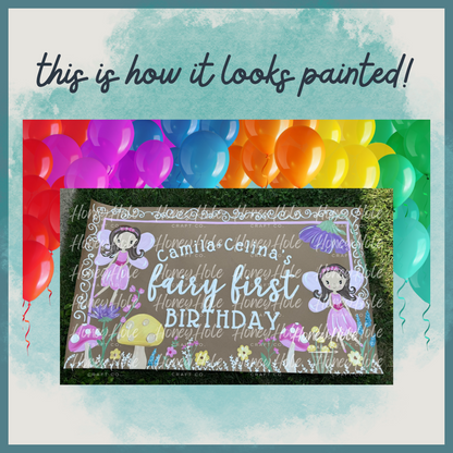 Fairy Birthday Template