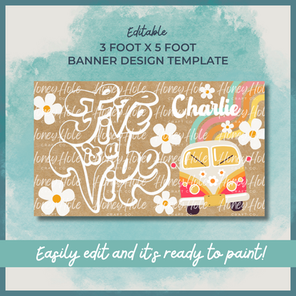 Five is a Vibe Birthday Template