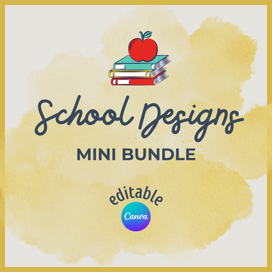 Back to School | First Day of School - Mini Template Bundle