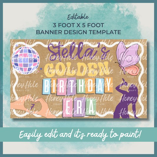 PopStar Golden Birthday Template