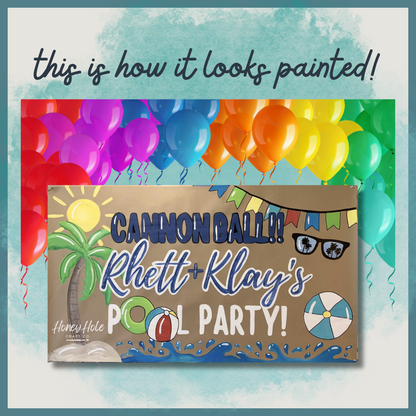 Pool Party Birthday Template