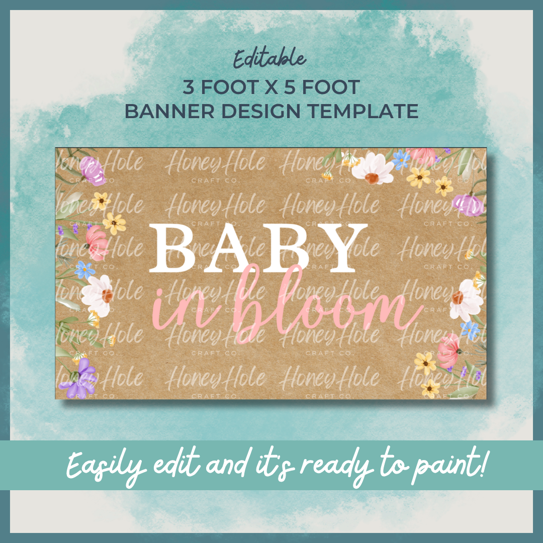 Baby in Bloom Baby Shower Template