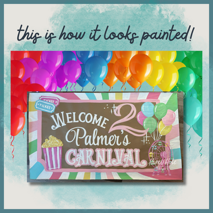 Girly Carnival Birthday Template