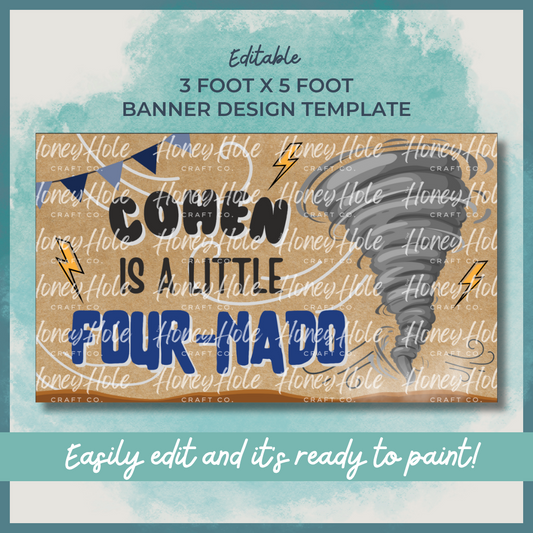 Tornado Birthday Template