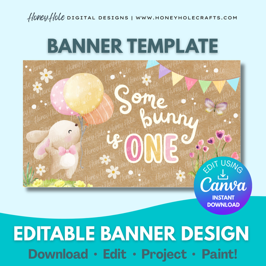 Bunny Birthday Template
