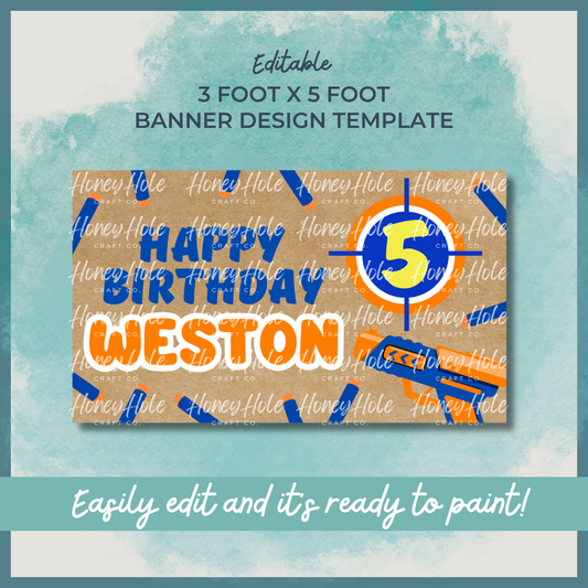 Nerf Party Birthday Template
